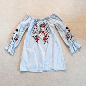 Floral off the shoulder dress